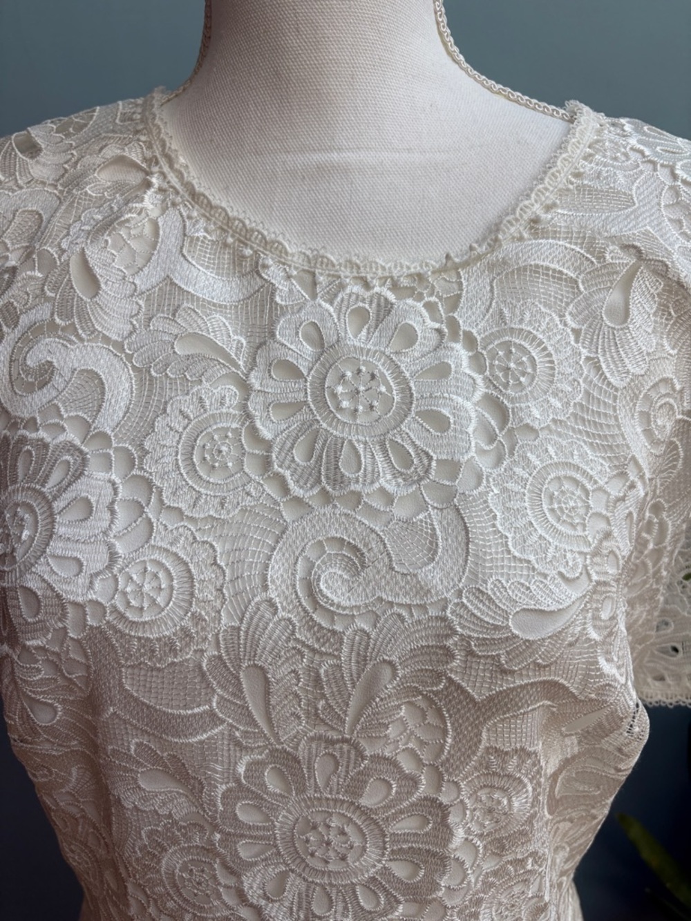 NWT Shoshana White Lace Dress. Size 10 - Picture 2 of 8